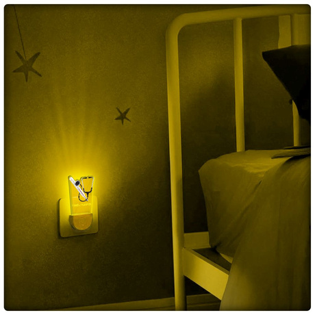 Lampka Nocna LED dla Dziecka Służba Zdrowia do kontaktu gniazdka CZUJNIK