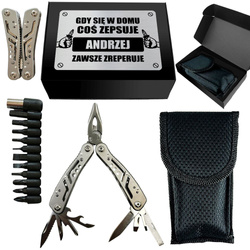 MULTITOOL 13w1 Z GRAWEREM prezent dla taty faceta męża dziadka na święta