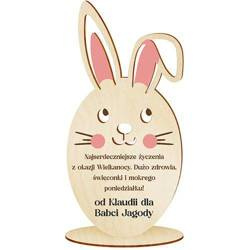 WIELKANOC ozdoba na stół zając statuetka