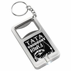 Dzień TATY ojca prezent BRELOK LATARKA NA PIWO