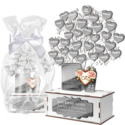 PREZENT NA 25 ROCZNICĘ ŚLUBU JUBILEUSZ SREBRNE GODY PAMIĄTKA 25-lecie ślubu