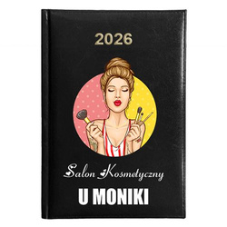 KALENDARZ KSIĄŻKOWY A5 dzienny 2026 ROK TERMINARZ NOTATNIK KOSMETYCZKA