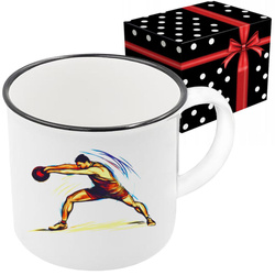 KUBEK SPORTOWY NAGRODA DLA ZAWODNIKA RZUT CIĘŻARKIEM IGRZYSKA OLIMPIJSKIE