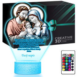 LAMPKA NOCNA LED 3D ZDROWAŚ MARYJO prezent dziecka URODZINY statuetka