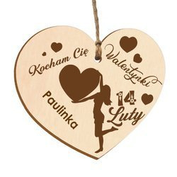 Walentynki NIEJ NIEGO prezent zawieszka auta IMIĘ