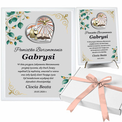 Prezent na Bierzmowanie PAMIĄTKA BIERZMOWANIA z obrazkiem w pudełku GRAWER