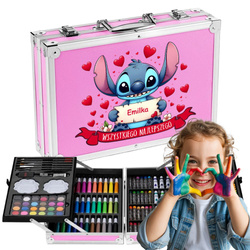 Zestaw Artystyczny Walizka do Malowania Lilo i Stich Stitch, Psi Patrol, inne dla Dziewczynki