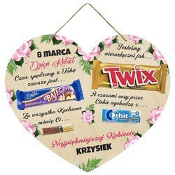 DZIEŃ KOBIET prezent MAMY tabliczka NA SŁODYCZE