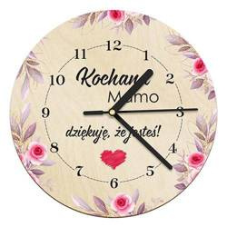 DZIEŃ MAMY Matki prezent UPOMINEK ZEGAR ŚCIENNY