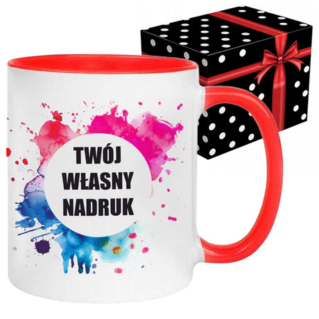 KUBEK FOTO LOGO FIRMOWE PREZENT Z WŁASNYM NADRUKIEM ZDJĘCIE URODZINY NAPISY