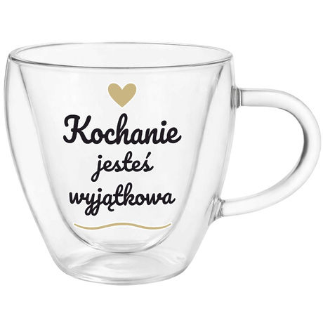 SZKLANKA TERMICZNA SERCE DLA ŻONY DZIEWCZYNY prezent na Walentynki dla Niej
