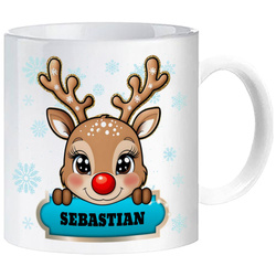 KUBEK ŚWIĘTA MIKOŁAJ GWIAZDKA PREZENT MIKOŁAJKI BOŻE NARODZENIE WŁASNE IMIĘ