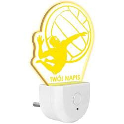 Lampka Nocna LED dla Dzieci SIATKÓWKA PIŁKA do kontaktu gniazdka CZUJNIK