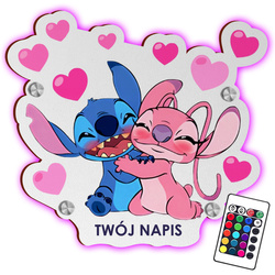 LAMPKA NOCNA LED Lilo i Stich Angel prezent DLA DZIECKA NA ŚCIANĘ UPOMINEK