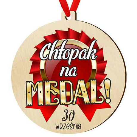 Dzień CHŁOPAKA prezent upominek MEDAL 