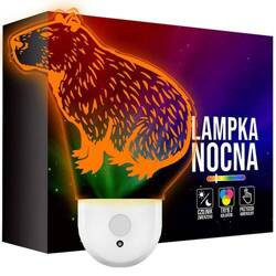 Lampka Nocna LED dla Dzieci KAPIBARA do kontaktu gniazdka CZUJNIK