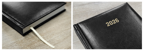 KALENDARZ KSIĄŻKOWY A5 dzienny 2025 ROK TERMINARZ NOTATNIK FOTOGRAF