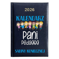 KALENDARZ KSIĄŻKOWY A5 dzienny 2026 ROK TERMINARZ NOTATNIK PEDAGOG