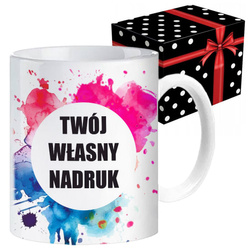 FOTO KUBEK Z TWOIM WŁASNYM NADRUKIEM ZDJĘCIEM NAPISEM URODZINY LOGO FIRMOWE