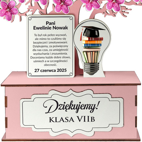 PREZENT NA ZAKOŃCZENIE ROKU SZKOLNEGO PODZIĘKOWANIE NAUCZYCIELA WYCHOWAWCY
