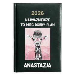 KALENDARZ KSIĄŻKOWY A5 dzienny 2026 ROK TERMINARZ NOTATNIK ŚMIESZNE ZABAWNE