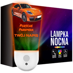 Lampka Nocna LED dla Dziecka Porsche Panamera kontaktu gniazdka CZUJNIK