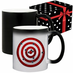 KUBEK SPORTOWY NAGRODA DLA STRZELCA STRZELECTWO BROŃ TARCZA STRZELNICA