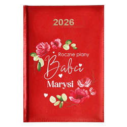 KALENDARZ KSIĄŻKOWY A5 dzienny 2026 ROK TERMINARZ NOTATNIK DLA DZIADKÓW