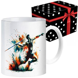 KUBEK SPORTOWY NAGRODA DLA OSZCZEPNIKA RZUT OSZCZEPEM LEKKOATLETYKA