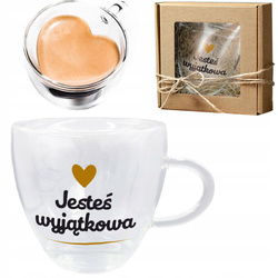 SZKLANKA TERMICZNA SERCE PREZENT NA URODZINY DLA MAMY SIOSTRY DZIEWCZYNY