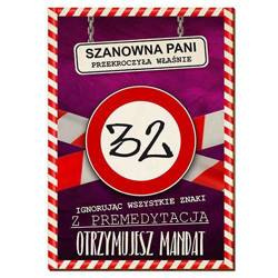 KARTKA NA URODZINY Z MANDATEM prezent 18-80