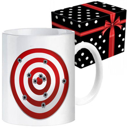 KUBEK SPORTOWY NAGRODA DLA STRZELCA STRZELECTWO BROŃ TARCZA STRZELNICA