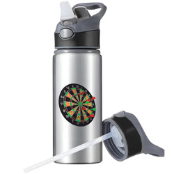 BIDON SPORTOWY BUTELKA NA WODĘ SŁOMKĄ UCHWYTEM DARTA W RZUCANIU RZUTKAMI