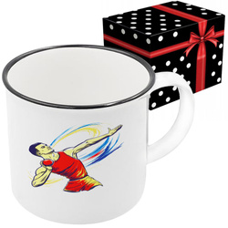 KUBEK SPORTOWY NAGRODA DLA ZAWODNIKA PCHNIĘCIE KULĄ LEKKOATLETYKA IGRZYSKA