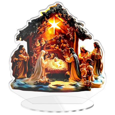 SZOPKA BOŻE NARODZENIE OZDOBA STROIK CHOINKA PREZENT NA ŚWIĘTA GWIAZDKĘ