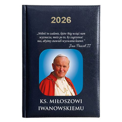 KALENDARZ KSIĄŻKOWY A5 dzienny 2026 ROK TERMINARZ NOTATNIK KSIĄDZ KSIĘDZA