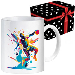 KUBEK SPORTOWY NAGRODA DLA SZCZYPIORNISTY PIŁKA RĘCZNA SZCZYPIORNISTA