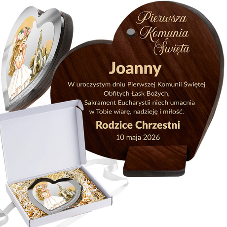 OBRAZEK Pamiątka Pierwszej Komunii Świętej Komunia PREZENT Komunię GRAWER