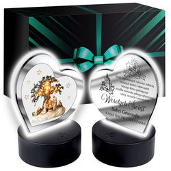 SZOPKA BOŻE NARODZENIE OZDOBA STROIK CHOINKA PREZENT NA ŚWIĘTA GWIAZDKĘ LED