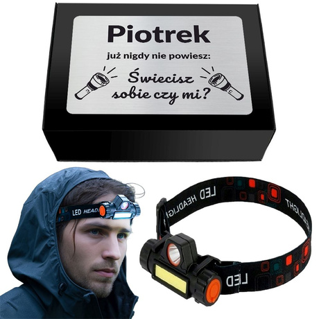 LATARKA CZOŁOWA LED prezent dla taty dziadka męża na Święta 18-99 urodziny