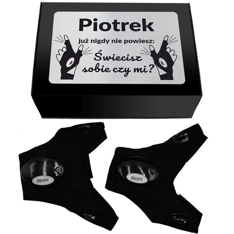 ŚWIECĄCE RĘKAWICZKI prezent dla taty dziadka męża na Święta 18-99 urodziny