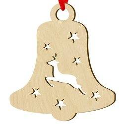 Drewniana bombka na choinkę