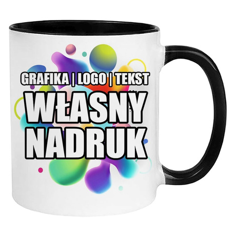 KUBEK FOTO LOGO FIRMOWE PREZENT Z WŁASNYM NADRUKIEM ZDJĘCIE URODZINY NAPISY