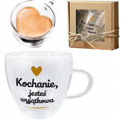 SZKLANKA TERMICZNA SERCE PREZENT NA DZIEŃ KOBIET DLA DZIEWCZYNY ŻONY MAMY