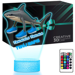 LAMPKA NOCNA LED 3D TRALALELO TRALALA prezent dziecka URODZINY statuetka