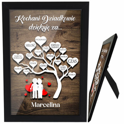 PODZIĘKOWANIE DLA BABCI I DZIADKA NA ŚWIĘTA DZIADKÓW prezent na DZIEŃ