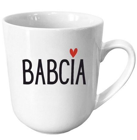 KUBEK na dzień BABCI elegancki kubek z nadrukiem BABCIA 290ml na herbate