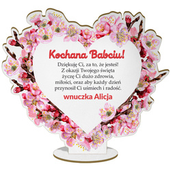 REZENT DLA DZIADKÓW DZIEŃ BABCI i DZIADKA UPOMINEK STATUETKA + GRAWER