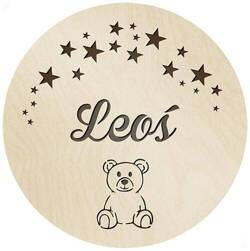 LAMPKA nocna LED dla dziecka Z IMIENIEM NA BATERIE 30cm prezent