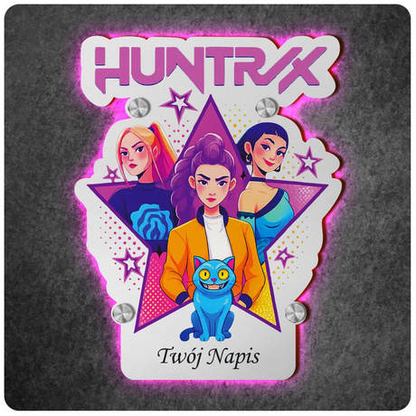 LAMPKA NOCNA LED Huntrix Łowczynie Demonów prezent DLA DZIECKA NA ŚCIANĘ